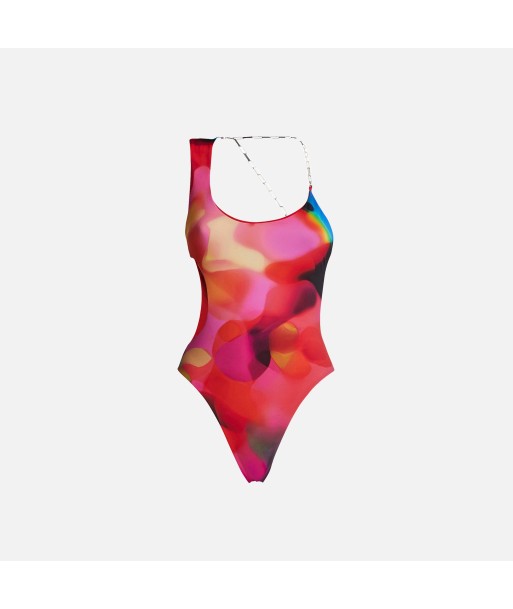 The Attico Printed Lycra Swimsuit with Chain - Multi Les magasins à Paris et en Île-de-France