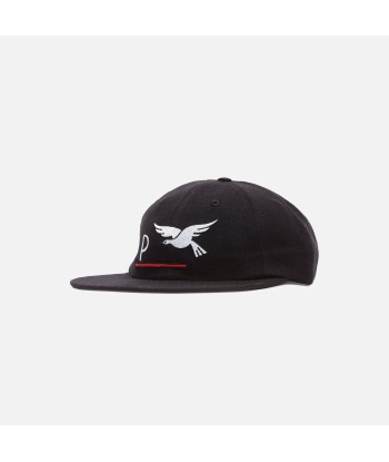 by Parra Surprised 6 Panel Hat - Black Paris Déstockage Promo