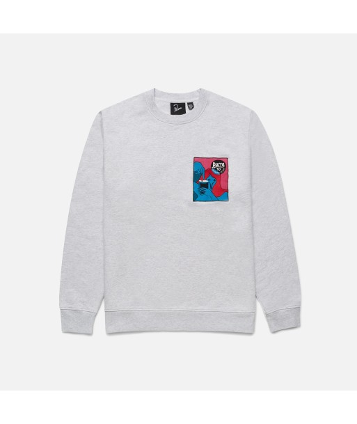 by Parra Neurotic Comic Crewneck - Ash Grey en linge