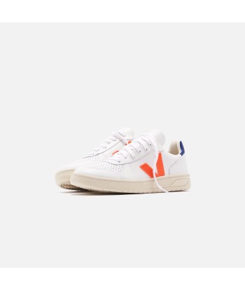 Veja WMNS V-10 - Extra White / Orange Fluo / Cobalt les muscles