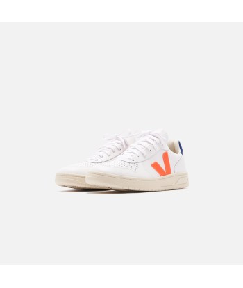 Veja WMNS V-10 - Extra White / Orange Fluo / Cobalt les muscles