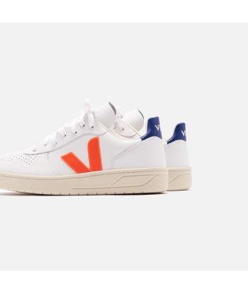 Veja WMNS V-10 - Extra White / Orange Fluo / Cobalt les muscles