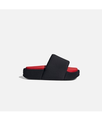 Y-3 Slide - Black / Red rembourrage situé sous