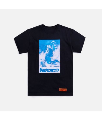 Heron Preston OS Herons Captcha Tee - Black / Light Blue sélection de produits