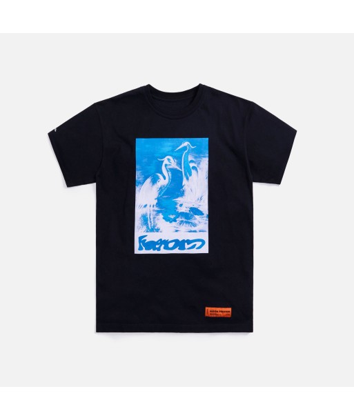 Heron Preston OS Herons Captcha Tee - Black / Light Blue sélection de produits