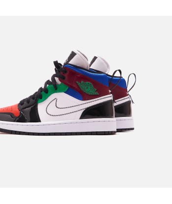 Nike WMNS Air Jordan 1 Mid SE- Black / White / University Red / Hyper 50-70% off 