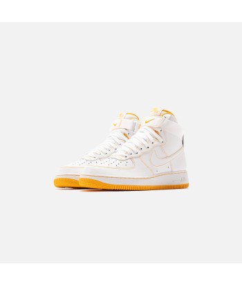 Nike AF1 Stitch High - White / Gold paiement sécurisé