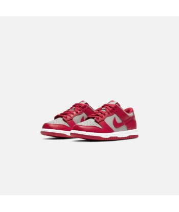 Nike Grade School Dunk Low Retro - Medium Grey / Varsity Red / White en ligne