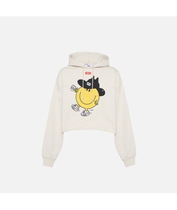 GCDS Mr Messy Cropped Hoodie - White Venez acheter