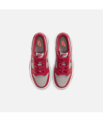 Nike Grade School Dunk Low Retro - Medium Grey / Varsity Red / White en ligne