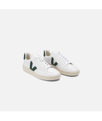 Veja V-12 Leather - Extra White / Cyprus 50-70% off 