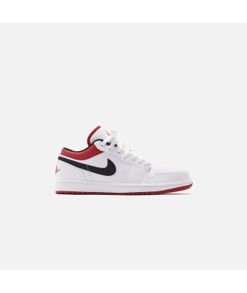 Nike Air Jordan 1 Low - White / Gym Red / Black Livraison rapide