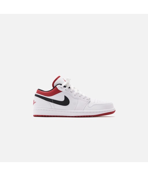 Nike Air Jordan 1 Low - White / Gym Red / Black Livraison rapide