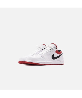 Nike Air Jordan 1 Low - White / Gym Red / Black Livraison rapide