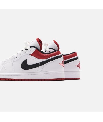 Nike Air Jordan 1 Low - White / Gym Red / Black Livraison rapide