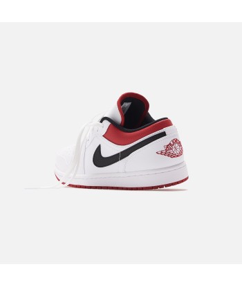 Nike Air Jordan 1 Low - White / Gym Red / Black Livraison rapide