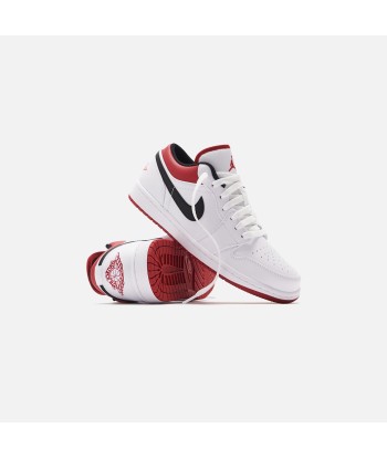 Nike Air Jordan 1 Low - White / Gym Red / Black Livraison rapide