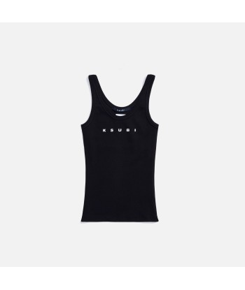 Ksubi Ikon Rib Tank - Jet Black soldes