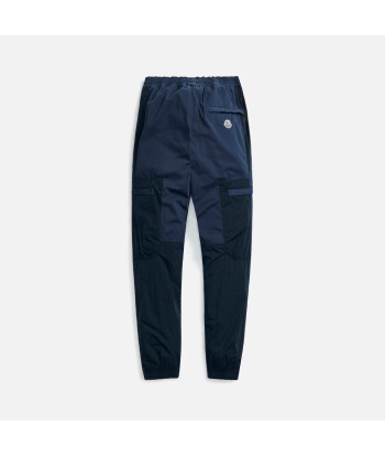 Moncler Pantalone Garment Dyed Sportivo - Navy de technologie