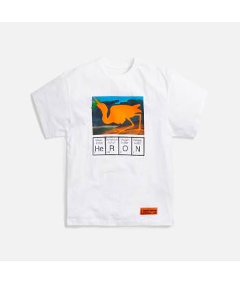 Heron Preston Reg Cutout Tee - White / Orange 2 - 3 jours ouvrés.