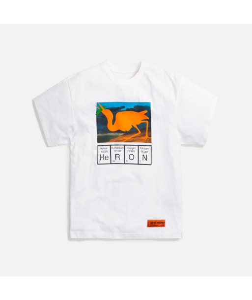 Heron Preston Reg Cutout Tee - White / Orange 2 - 3 jours ouvrés.