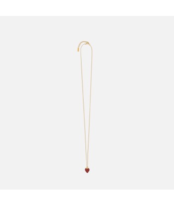 Saint Laurent Strawberry Charm Necklace - Gold basket pas cher