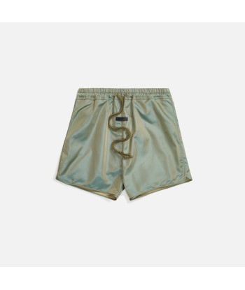 Fear Of God Track Short - Green Iridescent brillant des détails fins