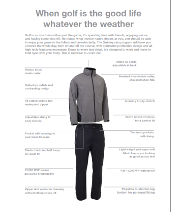 Abacus Sports Wear: Men's High-Performance Rain Jacket - Swinley l'achat 