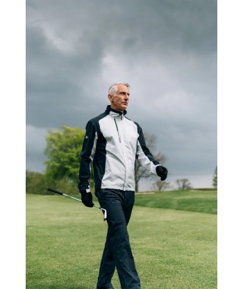 Abacus Sports Wear: Men's Stretch RainJacket - Links Les êtres humains sont 