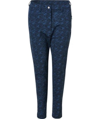 Abacus Sports Wear: Women's 4-Ways Stretch 7/8 Trousers- Elite Graphic High Waist (Peacock Blue - Size 8) SALE 2023