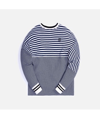 Loewe Anagram Striped Crewneck - Ecru / Navy Economisez 