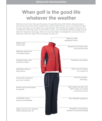 Abacus Sports Wear: Women's High-Performance Golf Rain Trousers- Swinley Dans la société mordern