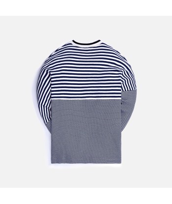 Loewe Anagram Striped Crewneck - Ecru / Navy Economisez 