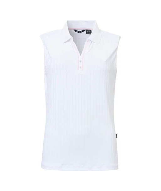 Abacus Sports Wear: Women's Sleeveless Golf Polo - Pebble pas cher