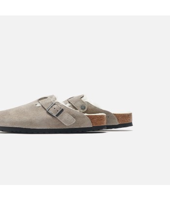 Birkenstock Boston Shearling - Stone Coin / Natural Découvrez la collection