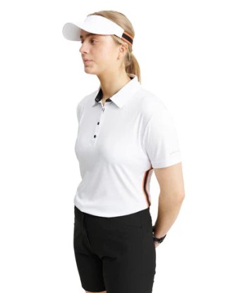 Abacus Sports Wear: Women's Stripe Short Sleeve Golf Polo - Cherry du meilleur 