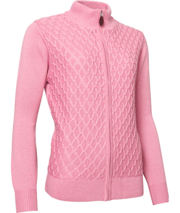 Women's High-Performance Golf Windstop Cardigan - Avondale (Size: Small, Rhubarb) SALE offre 