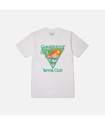 Casablanca Tennis Club Icon Tee - White chez Cornerstreet bien 