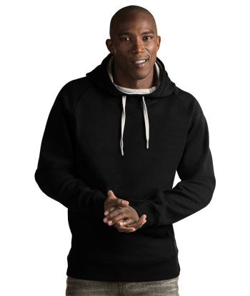 Antigua: Men's Essentials Hood Pullover - Victory Black 101182 votre