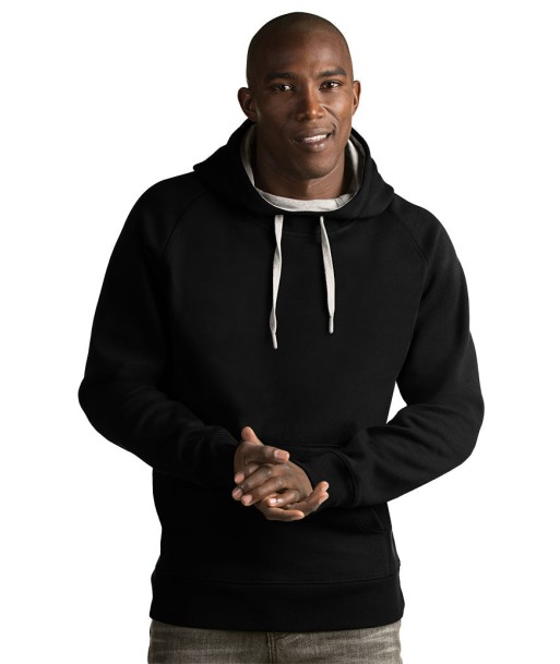 Antigua: Men's Essentials Hood Pullover - Victory Black 101182 votre