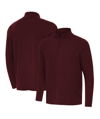 Antigua: Men's Essentials Intent 1/4 Zip Pullover - Maroon 105640 la chaussure