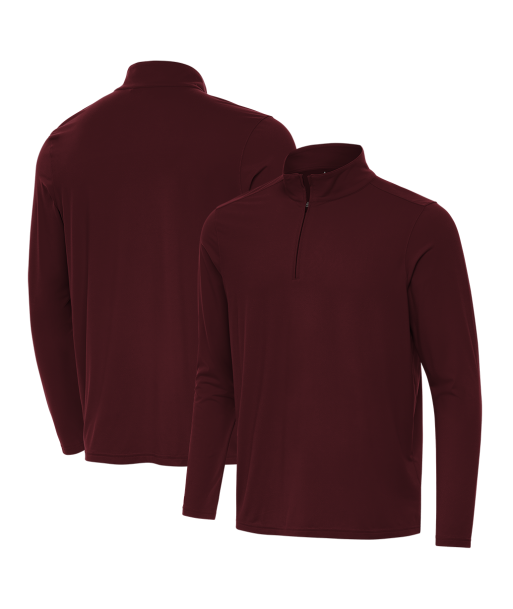 Antigua: Men's Essentials Intent 1/4 Zip Pullover - Maroon 105640 la chaussure