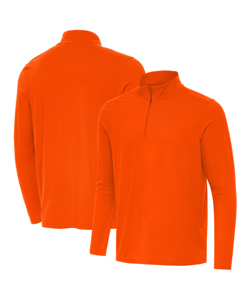 Antigua: Men's Essentials Intent 1/4 Zip Pullover - Mango 105640 du meilleur 