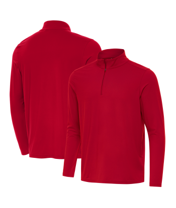 Antigua: Men's Essentials Intent 1/4 Zip Pullover - Dark Red 105640 des créatures d'habitude