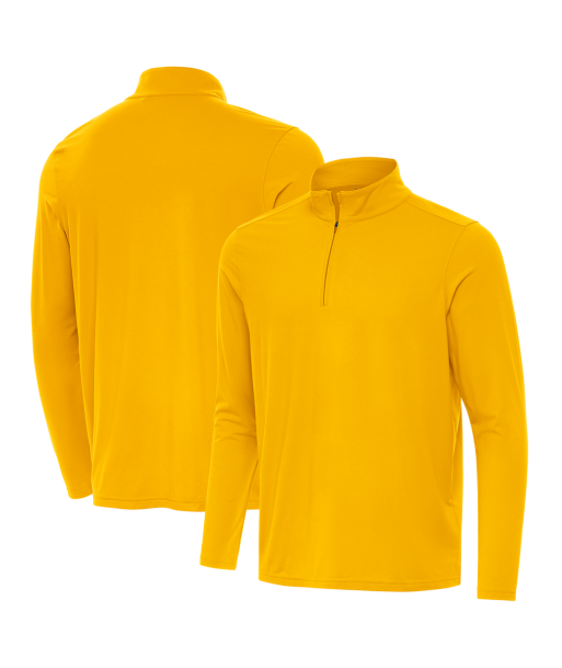 Antigua: Men's Essentials Intent 1/4 Zip Pullover -Gold 105640 pas cher