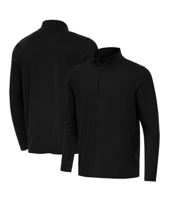 Antigua: Men's Essentials Intent 1/4 Zip Pullover -Black 105640 l'évolution des habitudes 