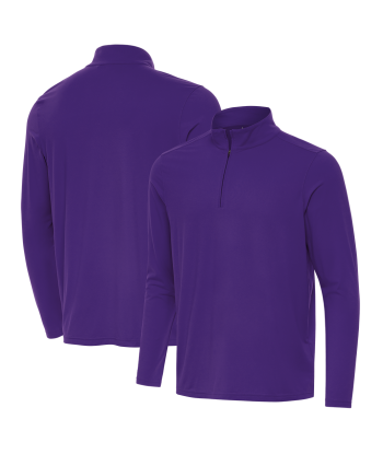 Antigua: Men's Essentials Intent 1/4 Zip Pullover -Dark Purple 105640 la chaussure