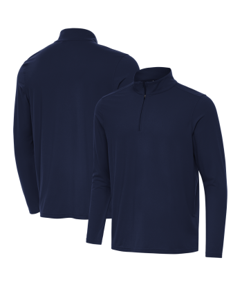 Antigua: Men's Essentials Intent 1/4 Zip Pullover -Navy 105640 de technologie