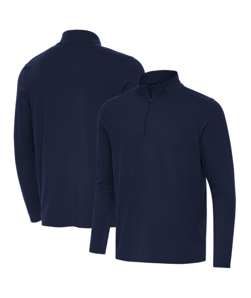 Antigua: Men's Essentials Intent 1/4 Zip Pullover -Navy 105640 de technologie