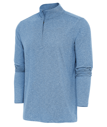 Antigua: Men's Essentials 1/4 Zip Pullover - Quiet Harbor Heather Hunk 104958 Les magasins à Paris et en Île-de-France